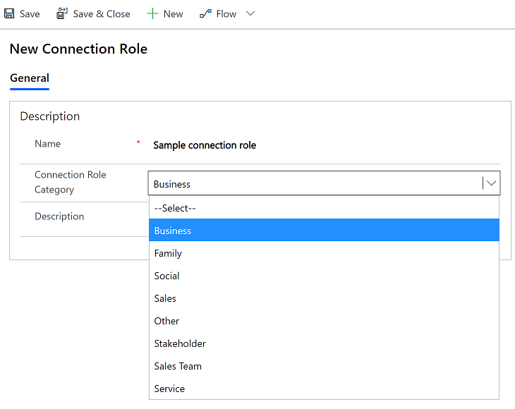 新增連線角色類別。
