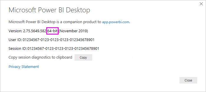 Power BI Desktop 版本