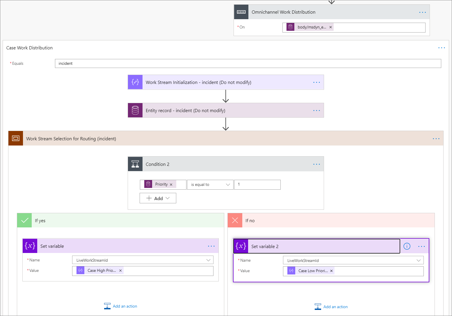 Workstream selection Workstream selection.