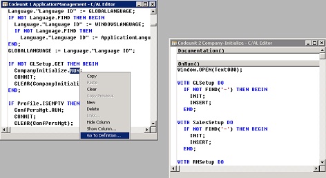GoToDef_FromCALEditor_System_CodeunitResult Go To Definition from codeunit.RUN function
