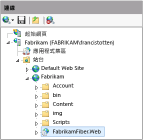 IIS 網站和 Web 應用程式的路徑