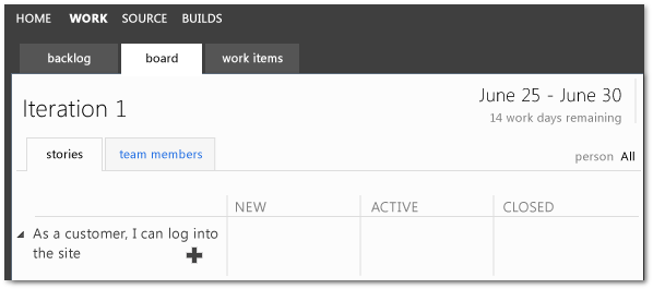 含有已更新工作流程的 Agile 工作面板