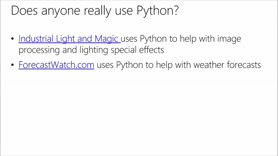 Does anybody really use Python image