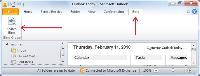 Outlook 功能區上新增的索引標籤、群組及按鈕