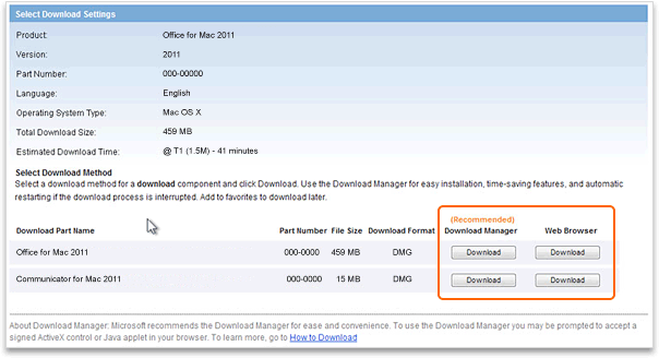 Use the Download Manager option