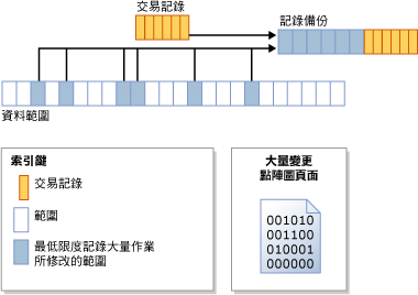 大量變更點陣圖識別變更的範圍