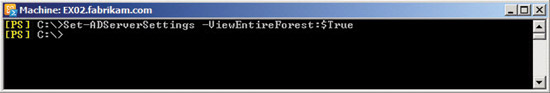 Figure 3 Changing the Default Recipient Scope