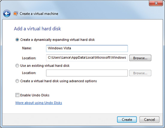 You’ll have numerous options as you set up your virtual machines