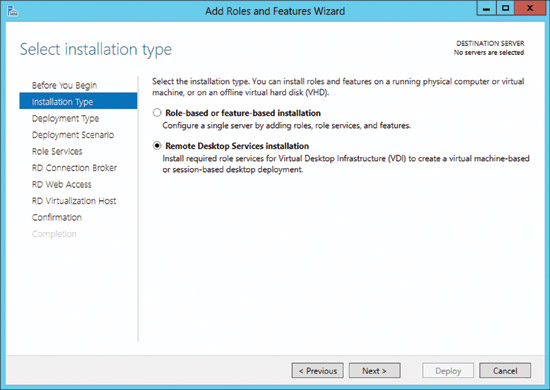 VM-based desktop deployment is the foundation for VM-hosted RemoteApp programs.