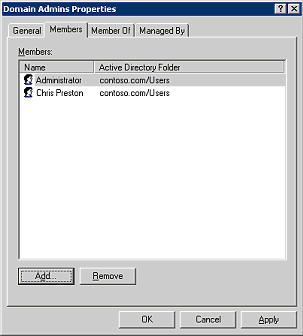Domain Admin Proiperties