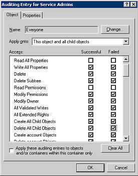 Auditing Entry