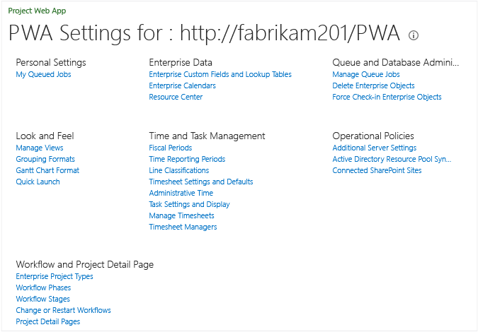 PWA Settings when SharePoint Permission mode