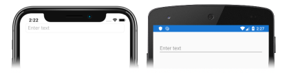 螢幕擷取畫面：iOS 和 Android 上的 Entry