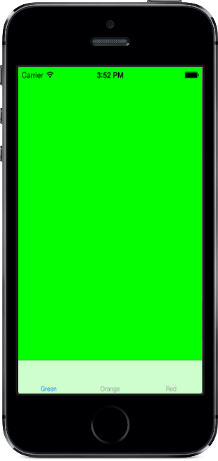 範例索引標籤式應用程式