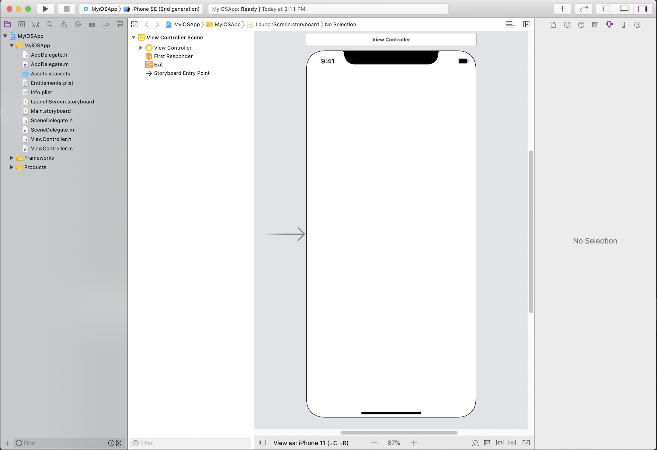Xcode Window