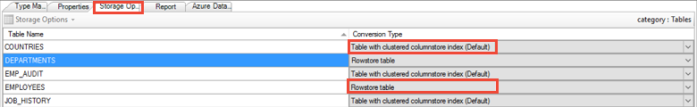 storage options for data warehouse