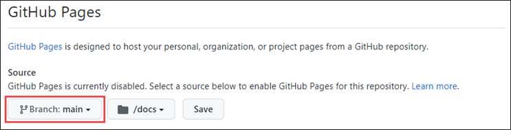 啟用 GitHub Pages。