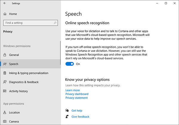 Screenshot of Testing the intent recognition.