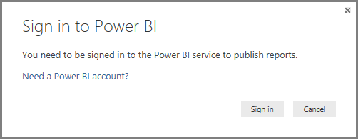 登入 Power BI