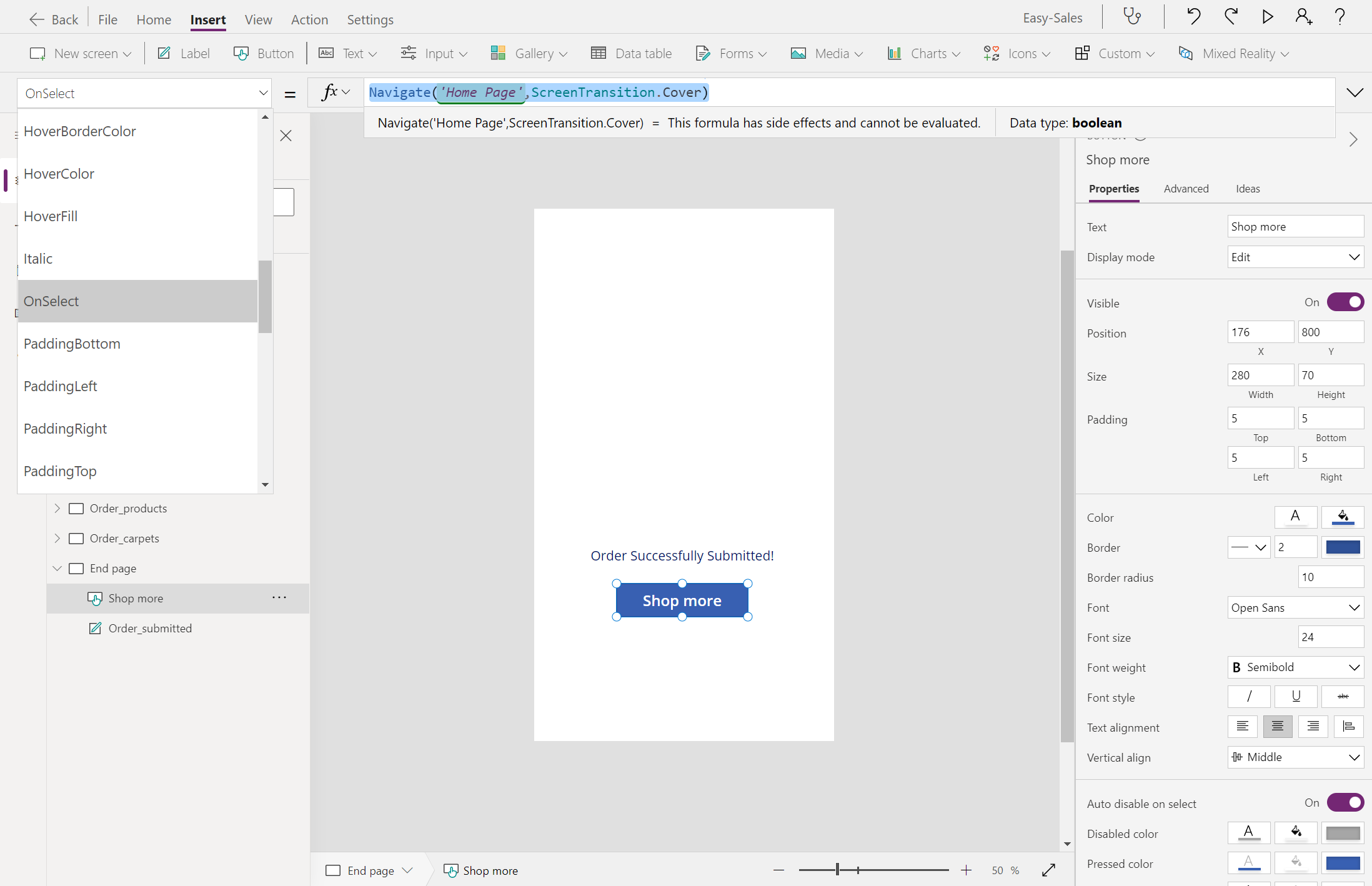 顯示更多按鈕的螢幕擷取畫面。