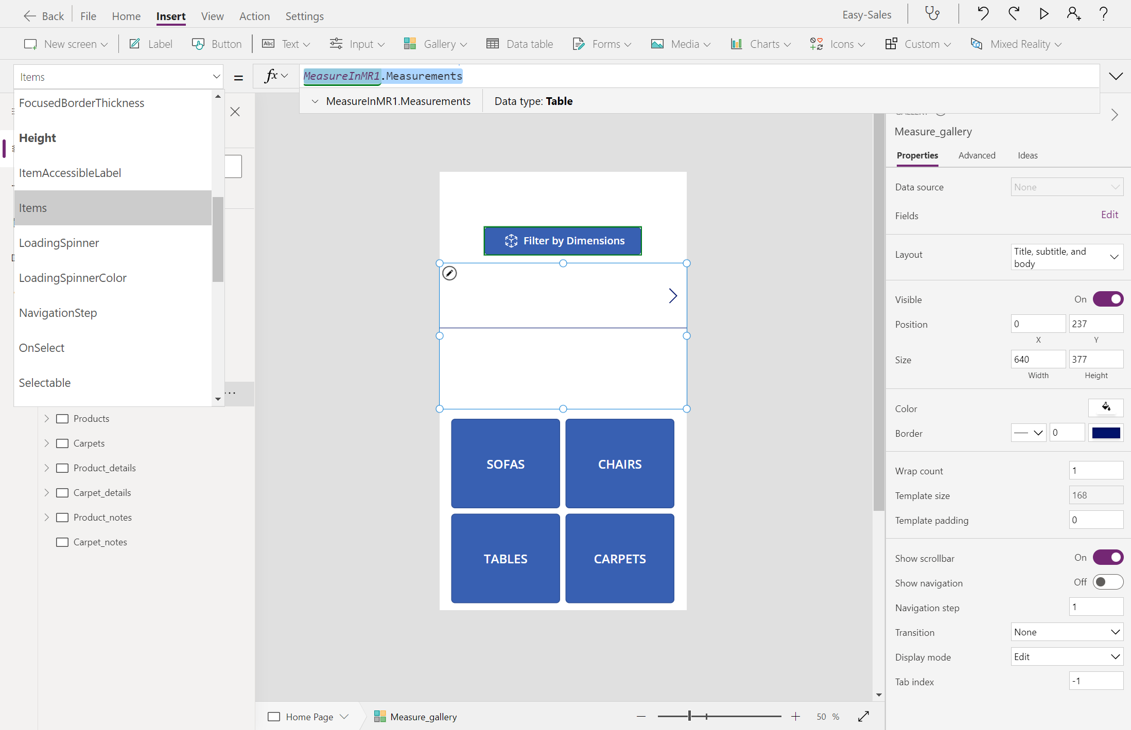 畫廊資料來源的螢幕截圖。