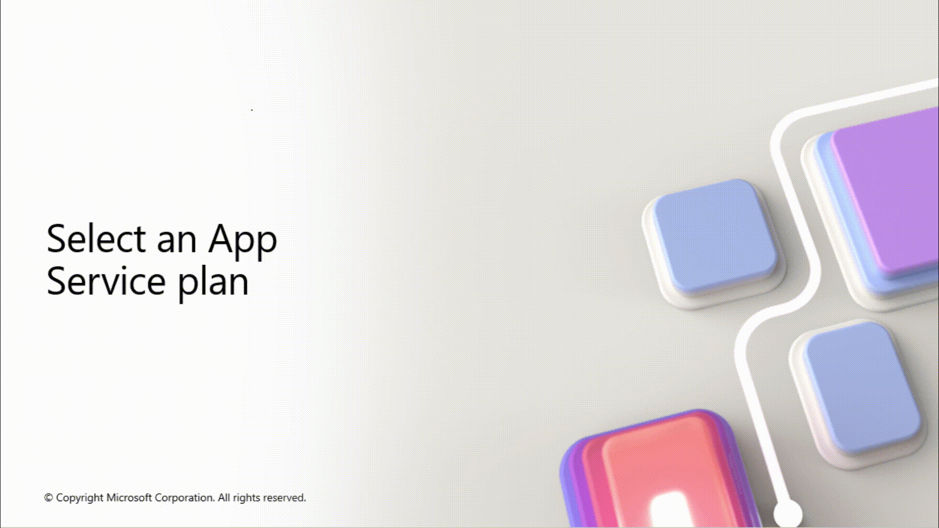 顯示如何在入口網站中檢視App Service 方案的動畫圖形。