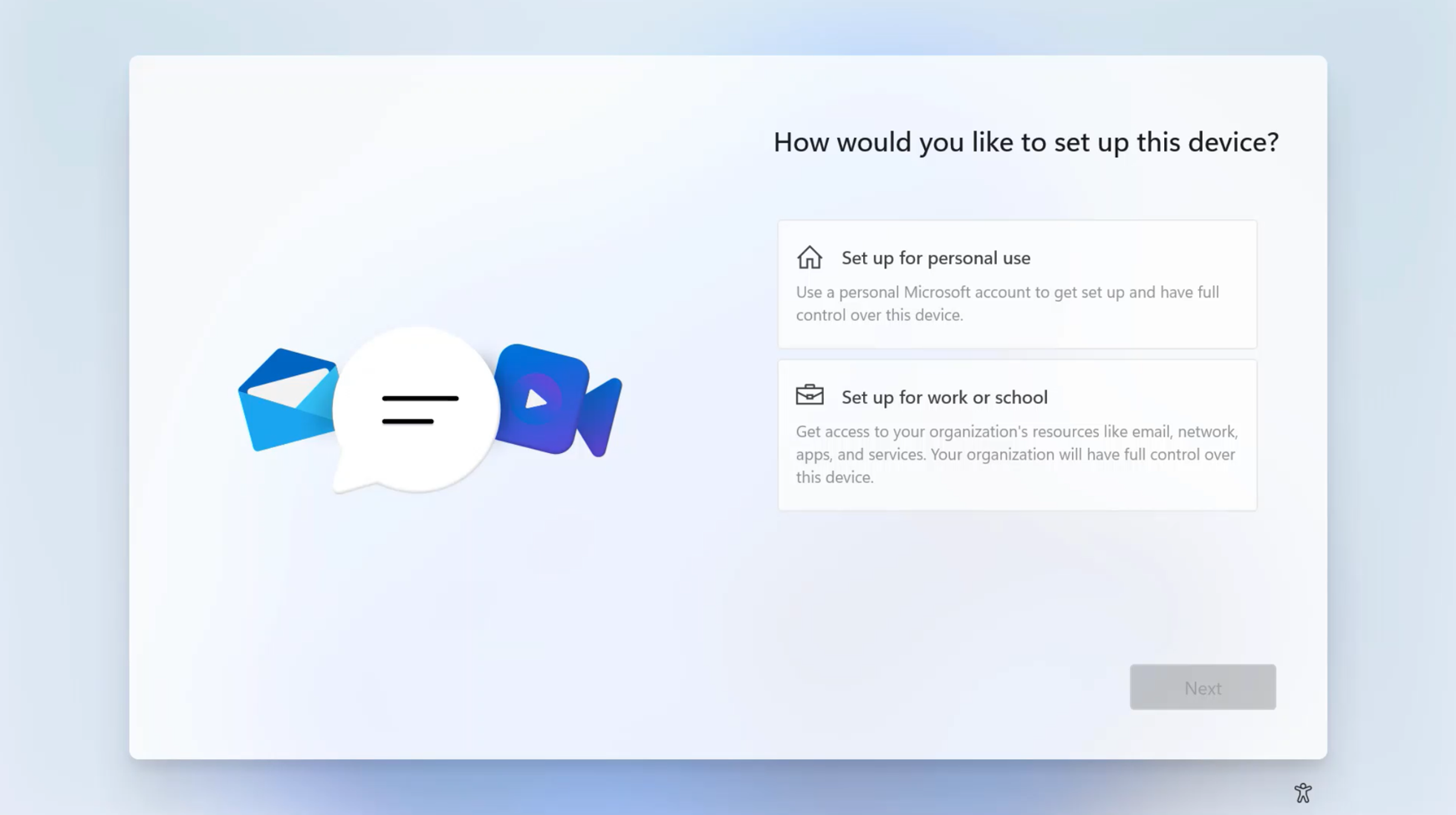 顯示設定裝置選項的 Windows 設定畫面