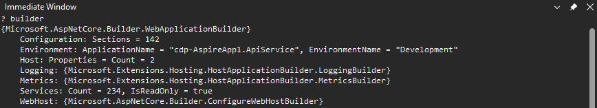顯示如何在 Visual Studio 中開啟 Immediate 視窗的螢幕擷圖。