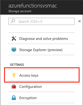 access key setting