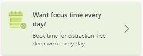 顯示 [想要每天專注時間] 的螢幕擷取畫面？洞察 力