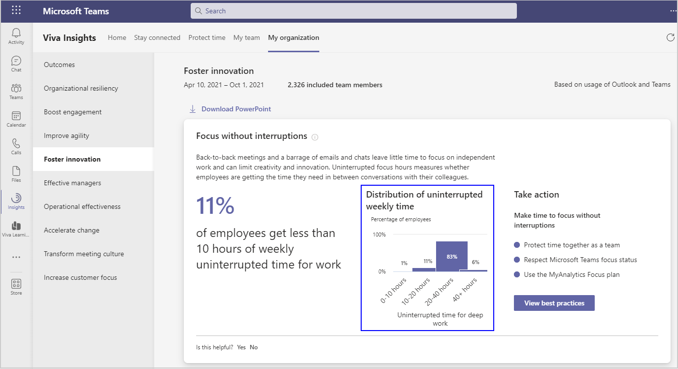 Foster innovation visual insight