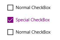 Screenshot of three styled buttons arranged stacked one on top of the other.