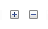 兩個小型加號和減號按鈕的螢幕擷取畫面 