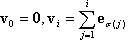 顯示標準基礎向量的方程式。