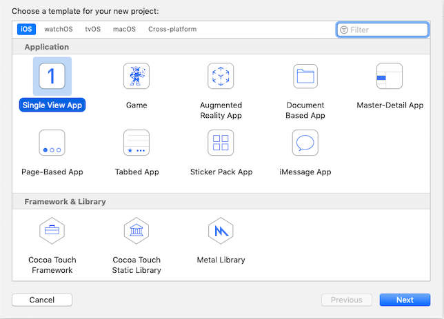 Step 2 Create a swift app step 2