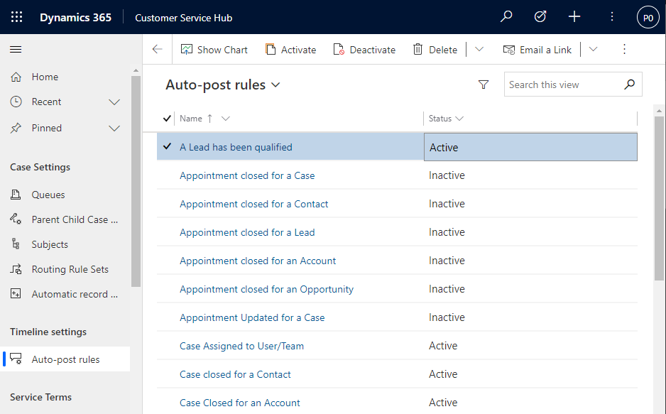 Autopost rules timeline settings Autopost rules timeline settings.